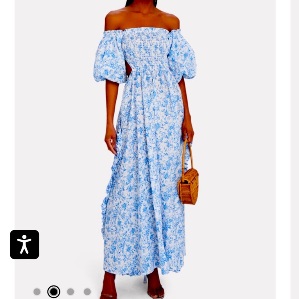 CAROLINE CONSTAS
Tara Puff-Sleeved Floral Maxi Dress
